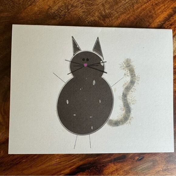 Greeting Cards Blank Cards for Cat Lovers 6 w/Envelopes Custom Designed Art - Picture 2 of 3